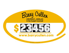 Load image into Gallery viewer, OVAL PRICE SYSTEM for use with Small Numbers