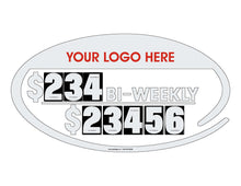 Load image into Gallery viewer, OVAL PRICE SYSTEM for use with Small Numbers