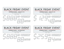 Load image into Gallery viewer, BUICK BLACK FRIDAY EVENT - PAYMENT WINDSHIELD STICKER