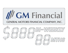Load image into Gallery viewer, GM LEASE or GM FINANCIAL OFFER - WINDSHIELD STICKER