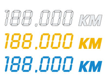 Load image into Gallery viewer, LCD - KILOMETRE STICKER