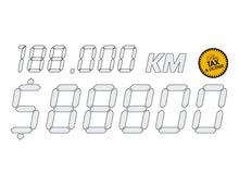 Load image into Gallery viewer, LCD - KM & PRICE WINDSHIELD STICKER WITH + TX BURST